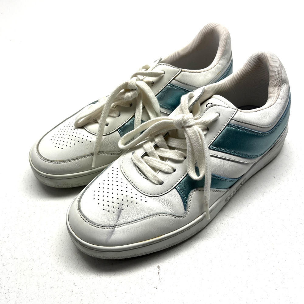 Celine Women's Lace Up Optic Blue Low Sneakers Trainers Shoes Size EU 38 / US 8